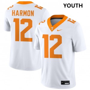 Jaedon Harmon TN Volunteers Alumni #12 Youth College Football Jerseys - White 722786-225