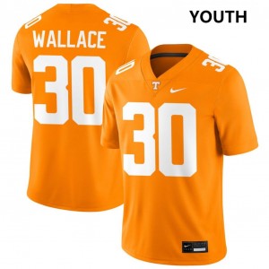 Jamal Wallace Tenn Vols Youth College Football #30 2025-26 Jerseys - Tennessee Orange 627347-687