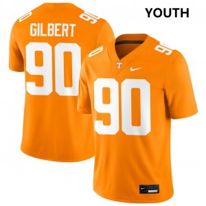 Max Gilbert Vols #90 Official Youth College Football Jerseys - Tennessee Orange 794974-428