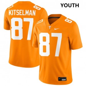 Miles Kitselman UTK 2025-26 College Football Youth #87 Jerseys - Tennessee Orange 629206-414