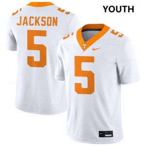 Radarious Jackson Tennessee College Football Replica Youth #5 Jerseys - White 164671-577