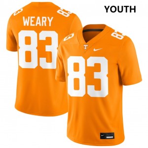 Trey Weary UT Volunteers College Football Youth NCAA #83 Jersey - Tennessee Orange 603412-934